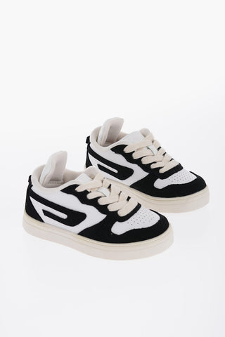 Two-Tone Leather and Suede S-UKIYO Low-Top Sneakers