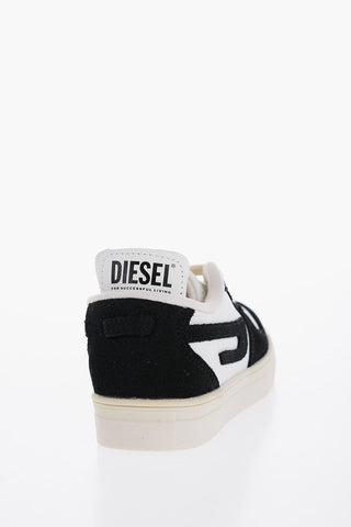 Two-Tone Leather and Suede S-UKIYO Low-Top Sneakers