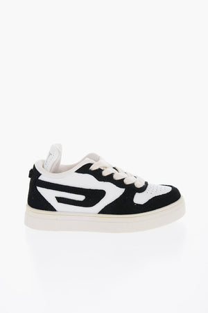 Two-Tone Leather and Suede S-UKIYO Low-Top Sneakers