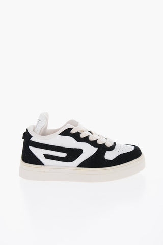 Two-Tone Leather and Suede S-UKIYO Low-Top Sneakers