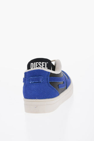 Sneakers basse S-UKIYO in Pelle e Suede Bicolore