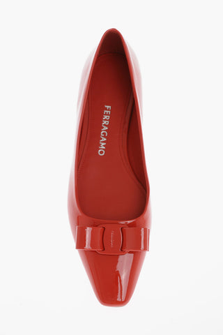 Patent Leather ANZ Ballet Flats with Front Bow