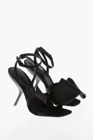Sandali in Satin HELENA con Fiocco Frontale 10,5cm