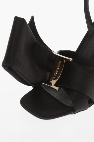Sandali in Satin HELENA con Fiocco Frontale 10,5cm
