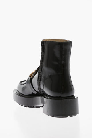 Leather Ankle Boots MONSIEUR with Rubber Sole