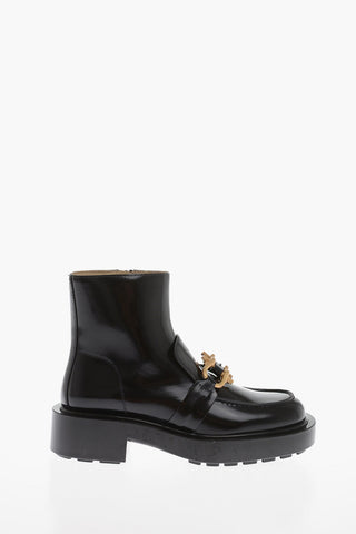 Leather Ankle Boots MONSIEUR with Rubber Sole