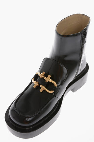Leather Ankle Boots MONSIEUR with Rubber Sole