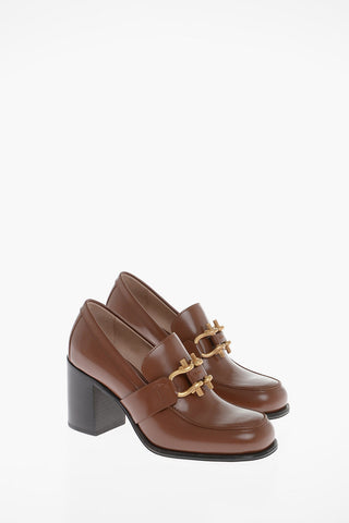 Leather MONSIEUR Loafers with Front Morset 6cm