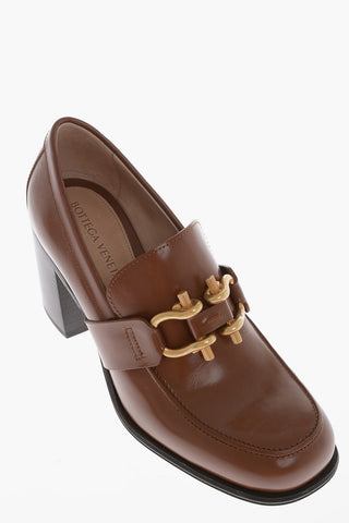Leather MONSIEUR Loafers with Front Morset 6cm