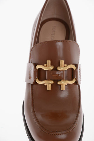 Leather MONSIEUR Loafers with Front Morset 6cm