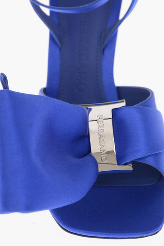 Sandali in Satin HELENA con Fiocco Frontale 10,5cm
