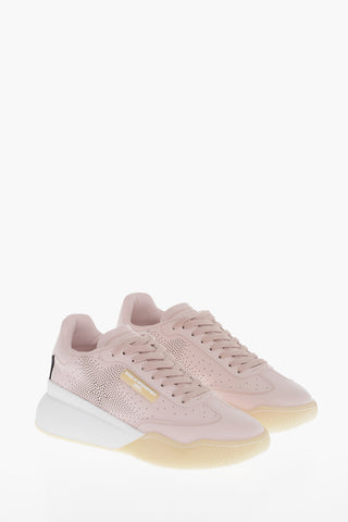 Perforated Detail LOOP Eco-Leather Sneakers
