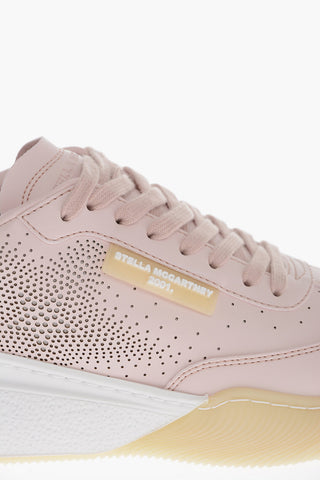 Perforated Detail LOOP Eco-Leather Sneakers