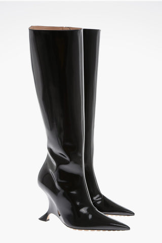 Stivali Al Ginocchio ROCKET con Tacco Wedge 10cm