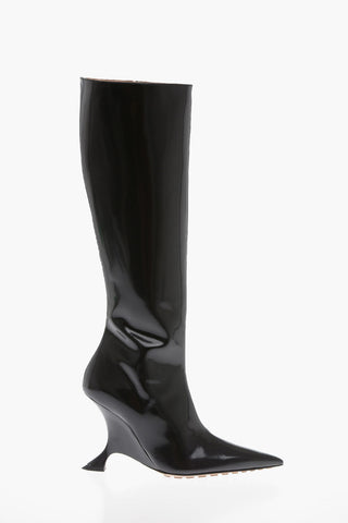 Stivali Al Ginocchio ROCKET con Tacco Wedge 10cm
