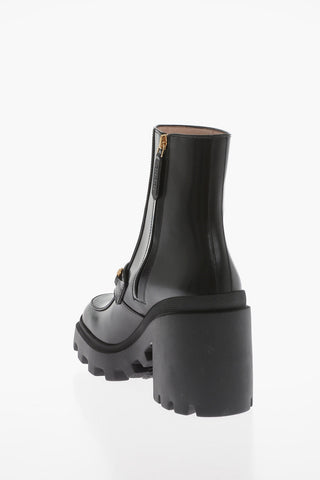 Leather MAGNUM Booties with Front Morset 9cm