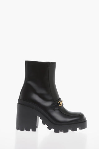 Leather MAGNUM Booties with Front Morset 9cm