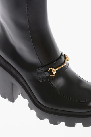 Leather MAGNUM Booties with Front Morset 9cm