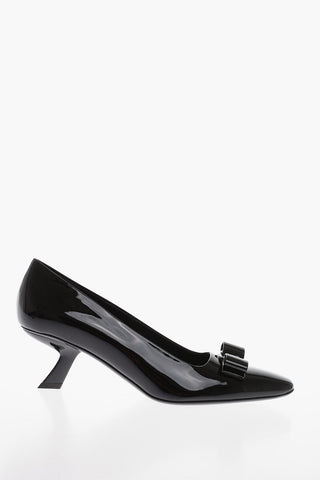 Pumps ANZ in Vernice con Tacco a Rocchetto 5,5cm