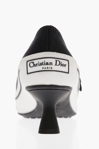 Pumps Mary-Jane in Tessuto con Dettaglio in Gomma 4cm