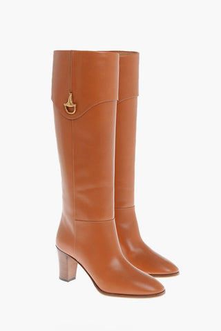 Leather ELIZABETH Under-the-Knee Boots 7cm