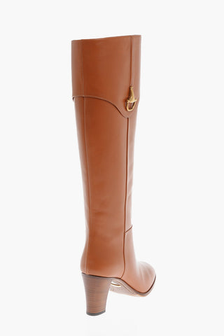Leather ELIZABETH Under-the-Knee Boots 7cm