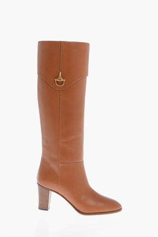 Leather ELIZABETH Under-the-Knee Boots 7cm