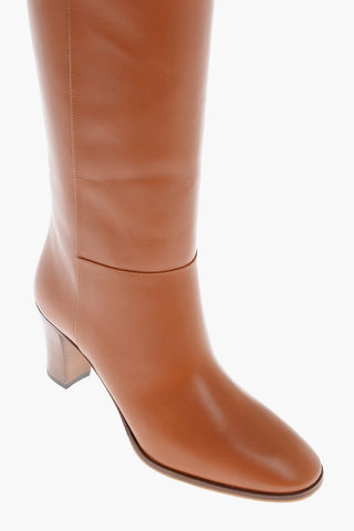 Leather ELIZABETH Under-the-Knee Boots 7cm