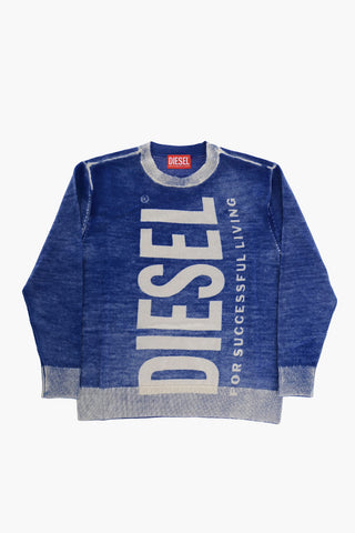 Acid Wash Effect KLARENCE Crew-neck Sweater