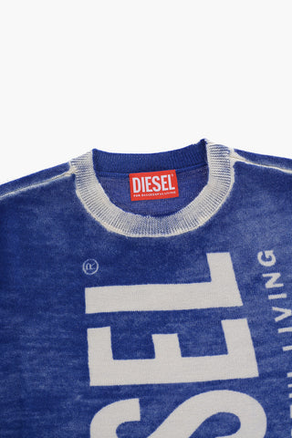 Acid Wash Effect KLARENCE Crew-neck Sweater