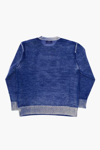 Acid Wash Effect KLARENCE Crew-neck Sweater