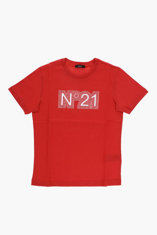 Cotton Crew-neck T-shirt with Logo