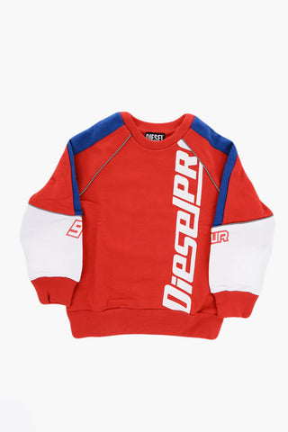 Color Block SNOCK Crew-Neck Sweatshirt