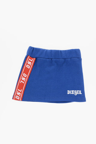 Cotton Skirt GLENDAB with Logo Side Band