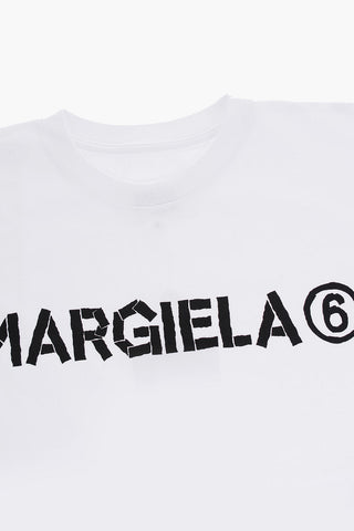 MM6 Oversized Crew-neck T-shirt with Contrast Logo