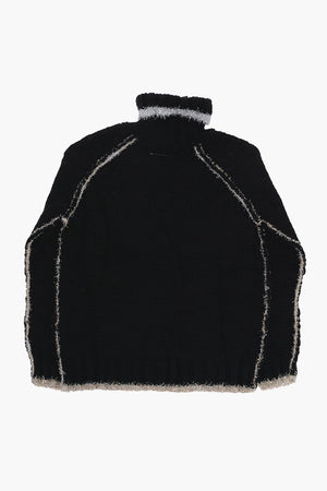 MM6 Rollkragenpullover mit Lurex-Details