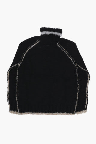 MM6 Rollkragenpullover mit Lurex-Details