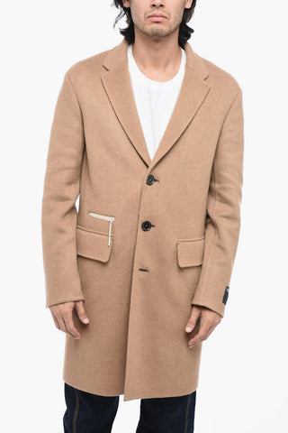 Camel Hair Coat With Inner Paded Vest