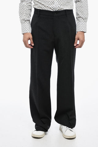 Straight Fit Tailoring Pants with Pleats