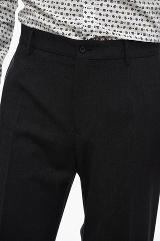 Straight Fit Tailoring Pants with Pleats