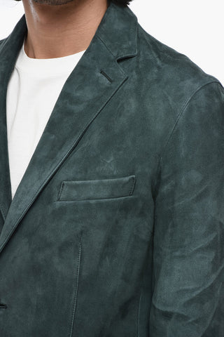 Blazer CARSON aus Veloursleder mit klassischem Revers
