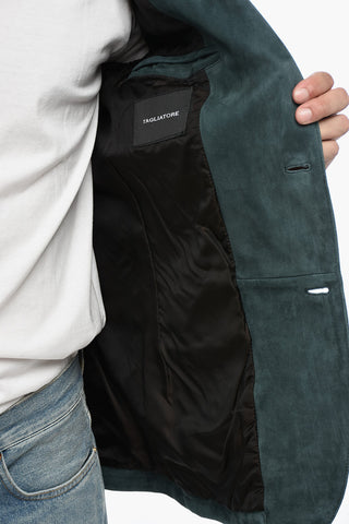 Blazer CARSON aus Veloursleder mit klassischem Revers
