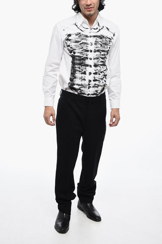 Straight Fit Tailoring Pants with High Waist
