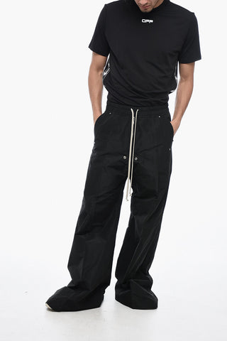 Technical Fabric BELA Wide-Leg Pants with Zip Detail