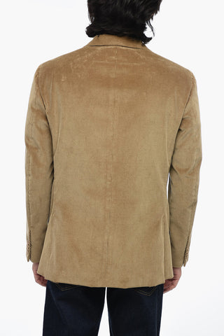 Corduroy Blazer with Notch Lapel
