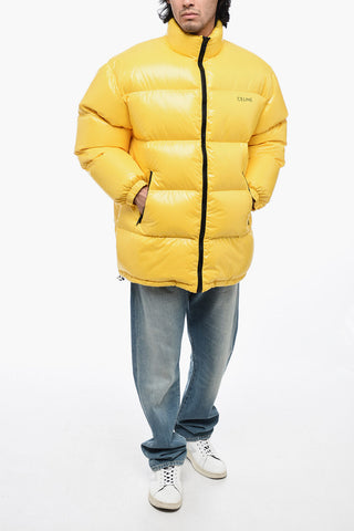 Piumino Oversize con Logo Stampato