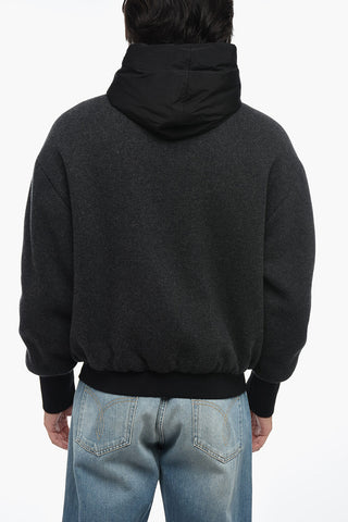 Padded Bomber with Contrasting Hood