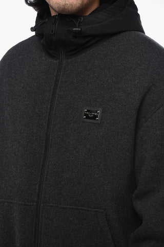 Padded Bomber with Contrasting Hood