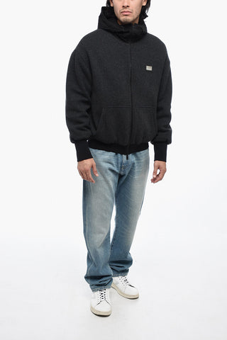 Padded Bomber with Contrasting Hood