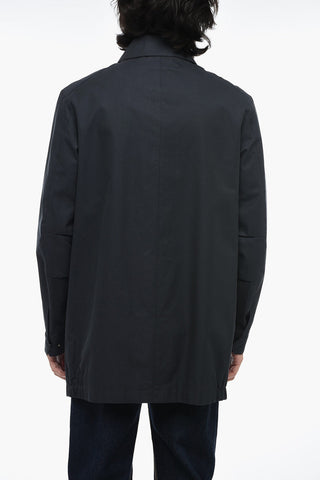 Long Overshirt with Hidden Button Closure